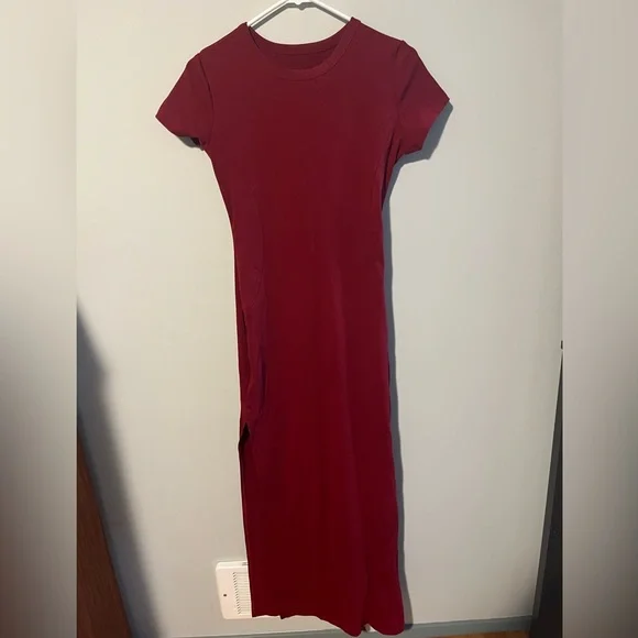pink t shirt dress amazon pink t shirt dress Pink Side Slit Tee Shirt Dress